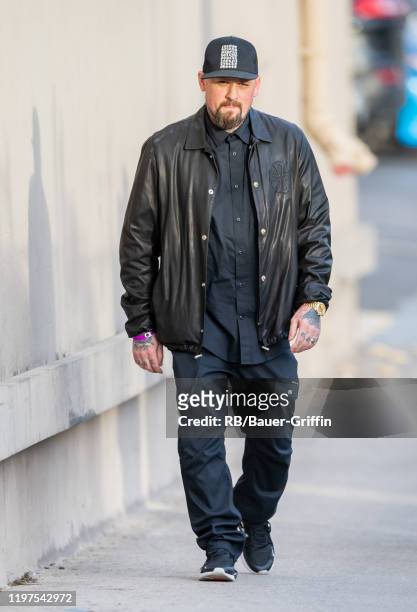 Joel Madden is seen at 'Jimmy Kimmel Live' on January 29, 2020 in Los Angeles, California.