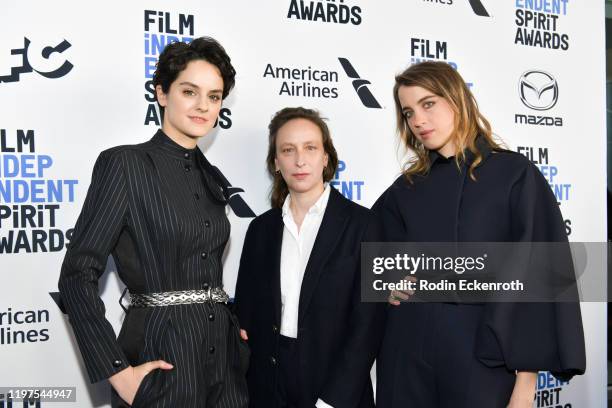 Noémie Merlant, Céline Sciamma, and Adele Haenel attend the 2020 Film Independent Spirit Awards Nominees Brunch at BOA Steakhouse on January 04, 2020...