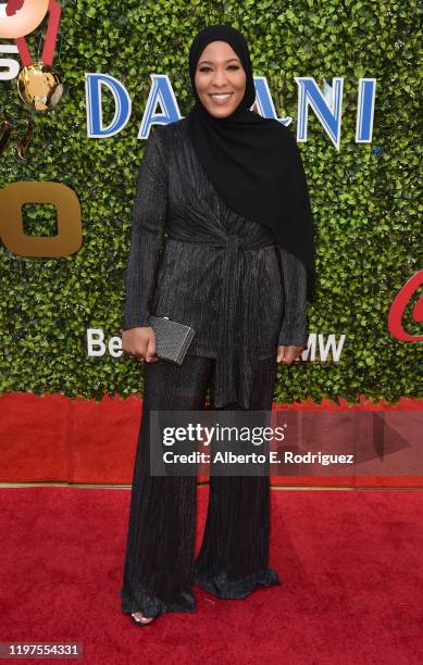 Ibtihaj Muhammad attends the 7th Annual Gold Meets Golden Event at Virginia Robinson Gardens and Estate on January 04, 2020 in Los Angeles,...