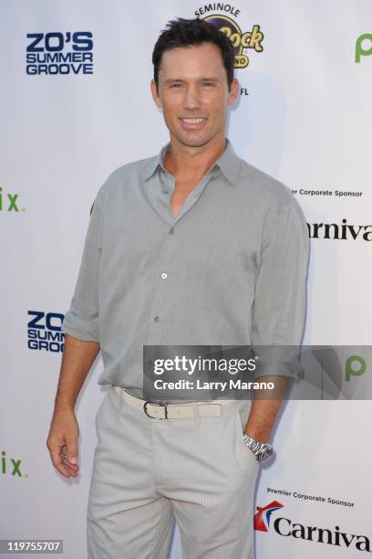 Jeffrey Donovan arrives at Zo Summer Groove Benefit Dinner and Gala at Seminole Hard Rock Hotel on July 23, 2011 in Hollywood, Florida.