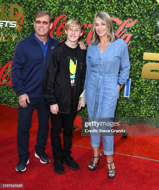 Bart Conner, Dylan Conner, and Nadia Comaneci arrives at the 7th Annual Gold Meets Golden at Virginia Robinson Gardens and Estate on January 04, 2020...