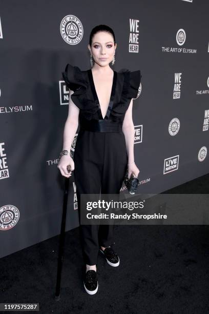 Michelle Trachtenberg attends The Art Of Elysium's 13th Annual Celebration - Heaven at Hollywood Palladium on January 04, 2020 in Los Angeles,...
