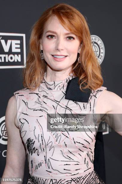 Alicia Witt attends The Art Of Elysium's 13th Annual Celebration - Heaven at Hollywood Palladium on January 04, 2020 in Los Angeles, California.