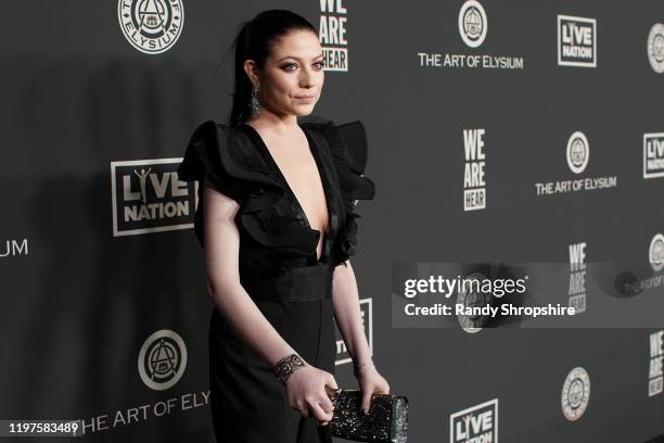 Michelle Trachtenberg attends The Art Of Elysium's 13th Annual Celebration - Heaven at Hollywood Palladium on January 04, 2020 in Los Angeles,...