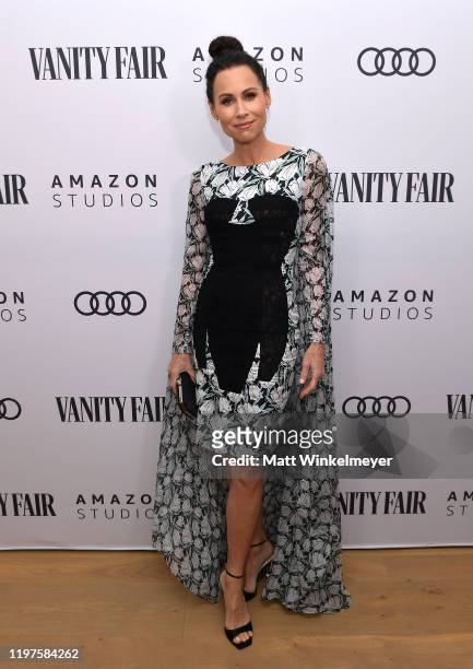 Minnie Driver attends Vanity Fair, Amazon Studios and Audi Celebrate The 2020 Awards Season at San Vicente Bungalows on January 04, 2020 in West...