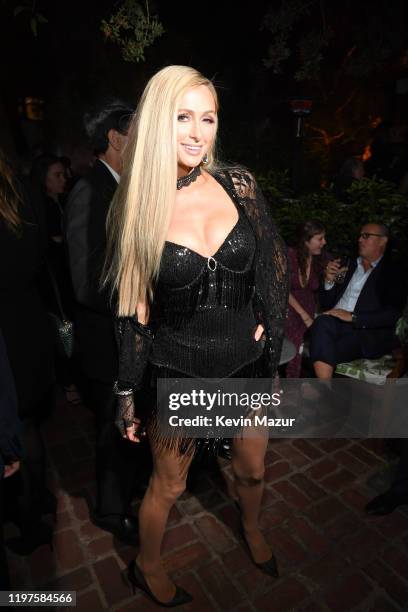 Paris Hilton attends Vanity Fair, Amazon Studios and Audi Celebrate The 2020 Awards Season at San Vicente Bungalows on January 04, 2020 in West...