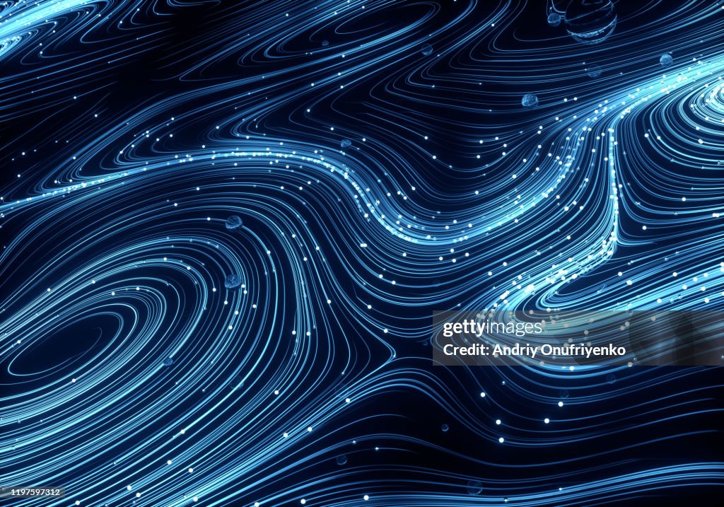 Particle connection network