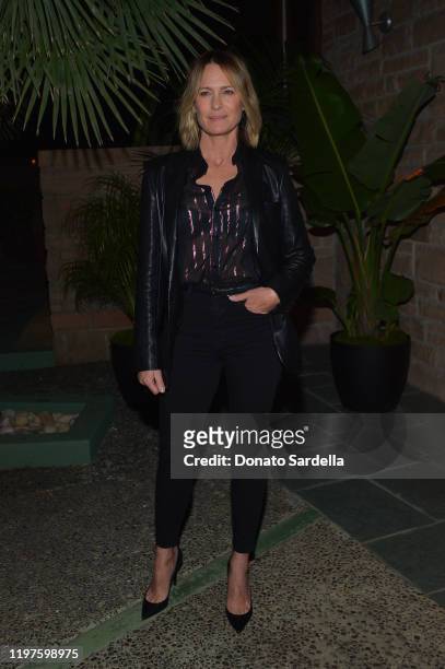 Robin Wright attends the Saint Laurent Pre-Golden Globes Party Hosted By Anthony Vaccarello And Rami Malek on January 04, 2020 in Los Angeles,...