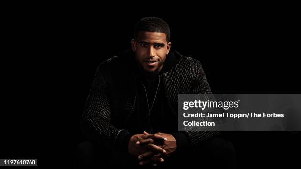 Football linebacker Bobby Wagner of the Seattle Seahawks is photographed for Forbes Magazine on November 13, 2019 in New York City. PUBLISHED IMAGE....