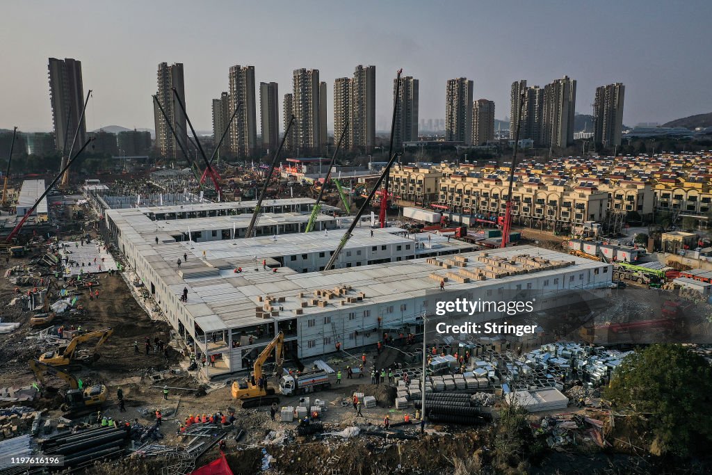 Two New Hospitals Under Construction In Wuhan