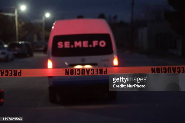 Wave of violence hit Juarez, five men assassinated inside mechanical workshop in Juarez, Chihuahua, Mexico on 30 January 2020.