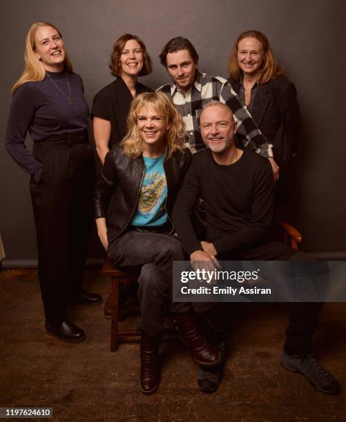 Eva Äkergren, Amanda Kernell, Ane Dahl Torp, Sverrir Gudnason, Lars G Lindström, Sophia Olsson from Charter pose for a portrait at the Pizza Hut...