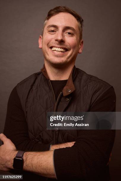 Brian Morrison from Bastards' Road poses for a portrait at the Pizza Hut Lounge on January 26, 2020 in Park City, Utah.