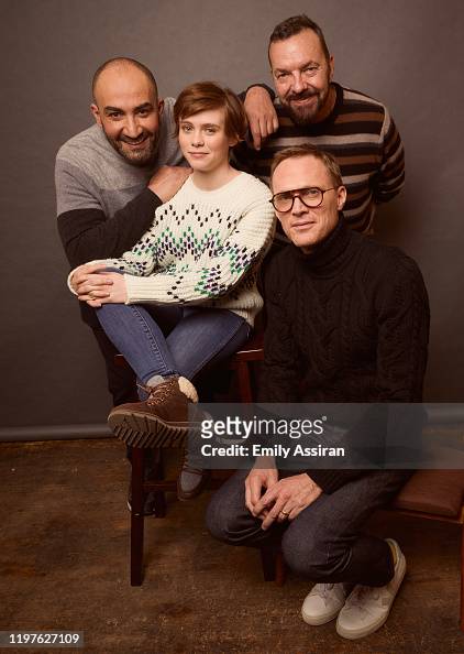 Peter Macdissi, Sophia Lillis, Alan Ball, and Paul Bettany from Uncle ...