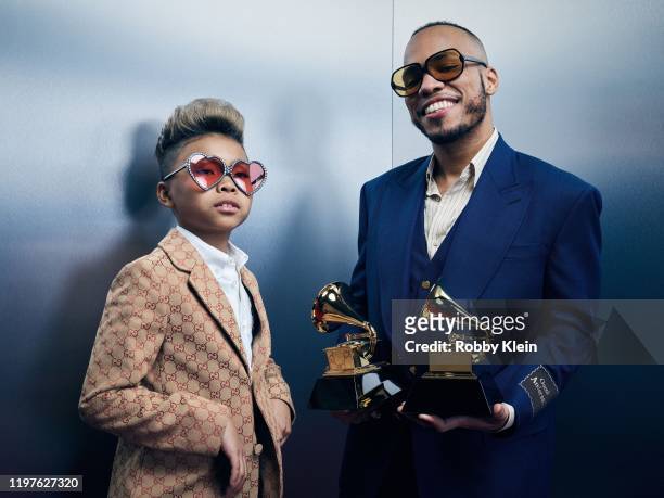 Soul Rasheed and Anderson .Paak of 'Come Home' poses for a portrait during the 62nd Annual GRAMMY Awards on January 26, 2020 in Los Angeles,...