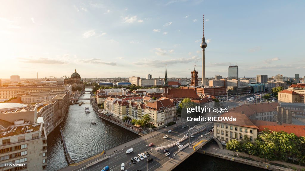 Urban skyline of Berlin, Germany