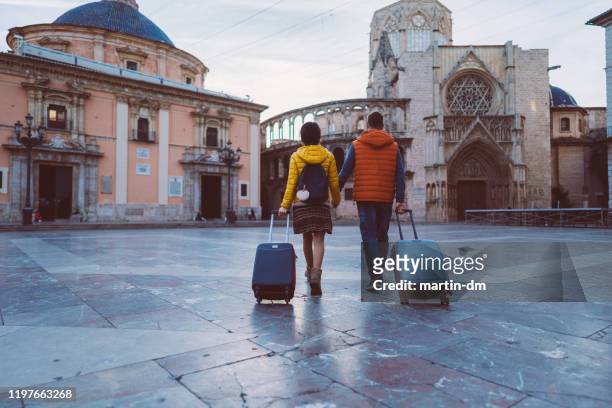 couple traveling around the world - leaving church stock pictures, royalty-free photos & images