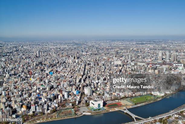 view of the city of tokyo - mauro tandoi fotografías e imágenes de stock