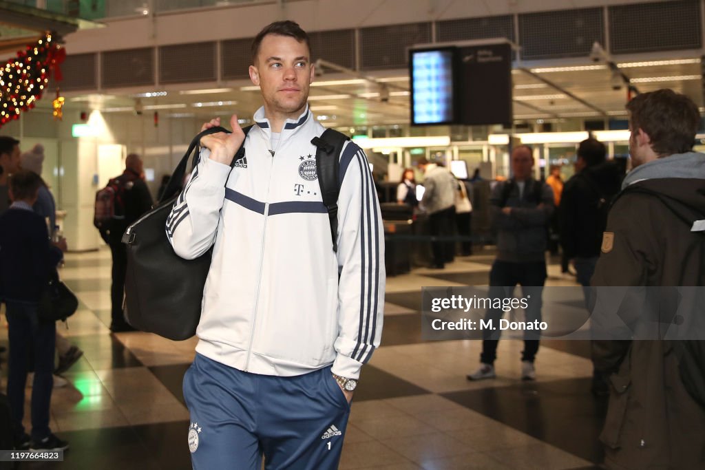 FC Bayern Muenchen Departs To Doha