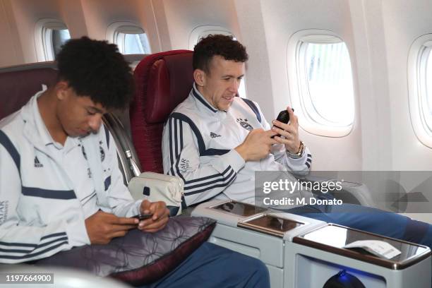 Ivan Perisic of FC Bayern Muenchen is seen prior to their departure to Doha for their winter training camp at Airport Munich on January 04, 2020 in...