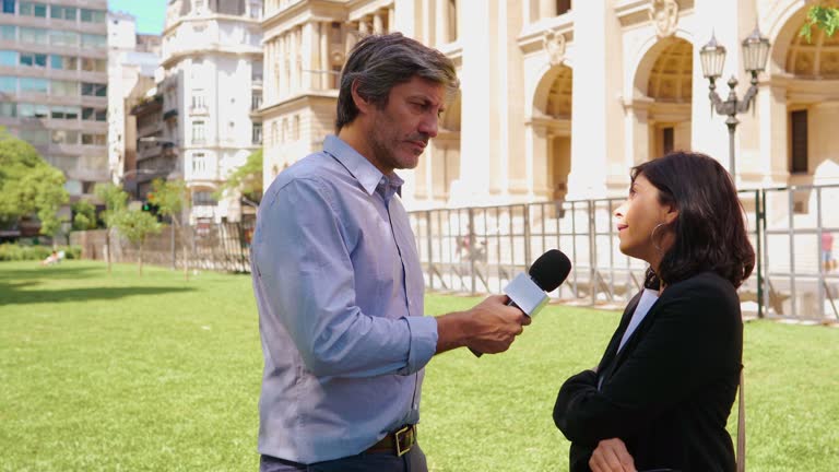 Useful Interview Questions Journalist 4,152 Woman On The Street Interview Stock Videos, Footage, & 4K Video ...
