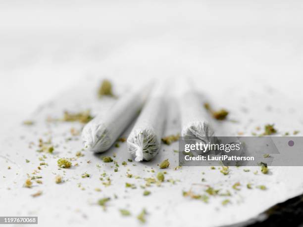 marijuana joints - cigarette bud stock pictures, royalty-free photos & images