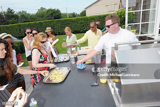 Chef Patrick Connolly cooks at the Rolls-Royce Hamptons Brunch Produced By Rand Luxury on July 23, 2011 in Watermill, New York.