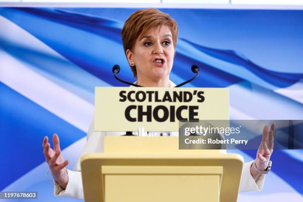 Scotland's First Minister Nicola Sturgeon speaks to activists, elected members, and the media, as she sets out the next steps in the SNP's campaign...