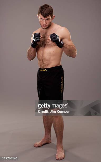Forrest Griffin poses for a portrait on February 3, 2011 in Las Vegas, Nevada.
