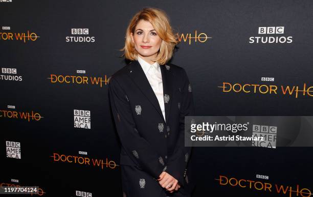 Jodie Whittaker attends Doctor Who screening and q&a at the Paley Center for Media on January 05, 2020 in New York City.
