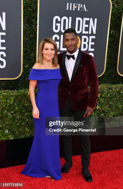 Kit Hoover and Scott Evans attend the 77th Annual Golden Globe Awards at The Beverly Hilton Hotel on January 05, 2020 in Beverly Hills, California.