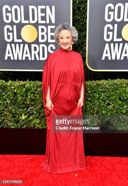 Zhao Shuzhen attends the 77th Annual Golden Globe Awards at The Beverly Hilton Hotel on January 05, 2020 in Beverly Hills, California.