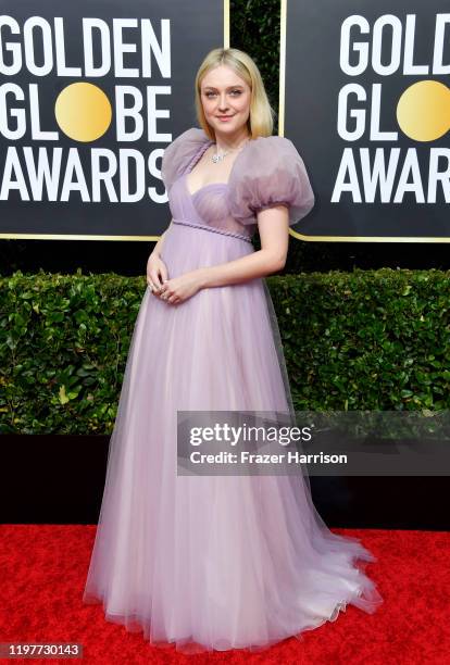 Dakota Fanning attends the 77th Annual Golden Globe Awards at The Beverly Hilton Hotel on January 05, 2020 in Beverly Hills, California.