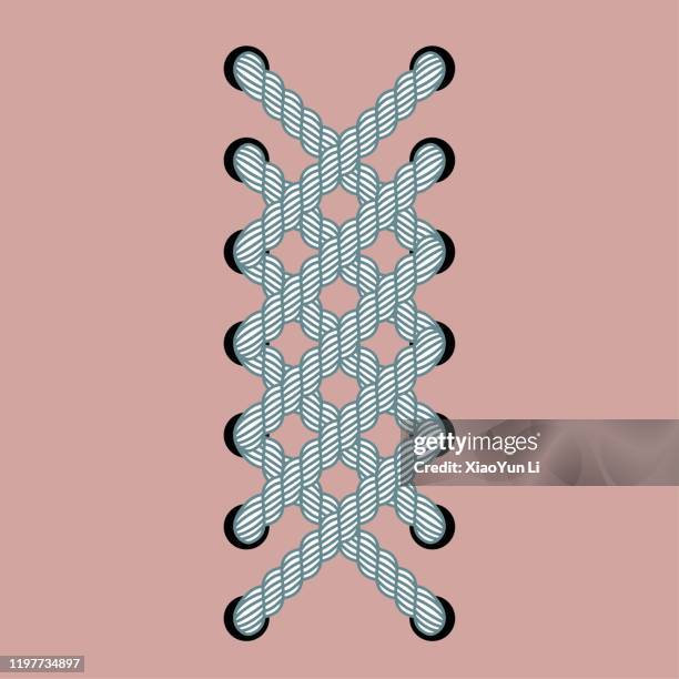 illustrations, cliparts, dessins animés et icônes de conception créative de la corde. - lacet de chaussures