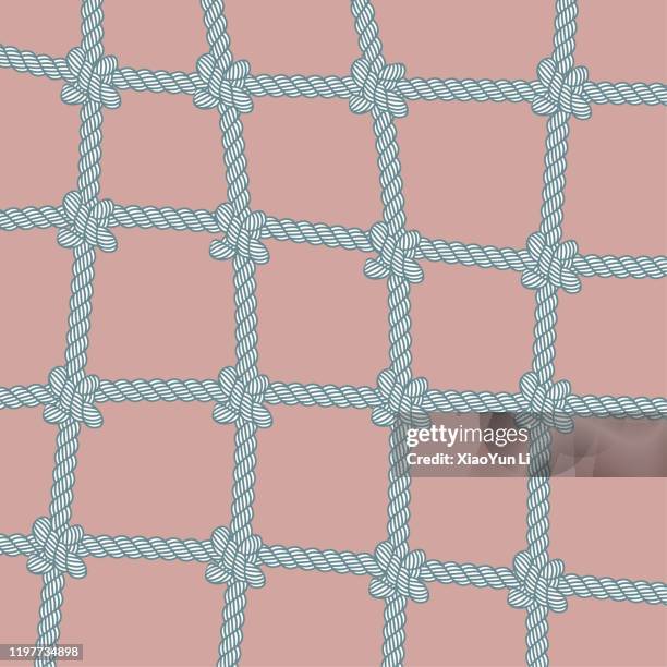 creative design of rope. - safety netting stock illustrations