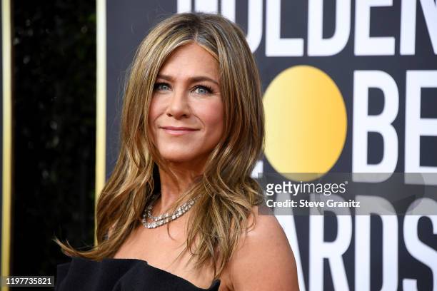 Jennifer Aniston attends the 77th Annual Golden Globe Awards at The Beverly Hilton Hotel on January 05, 2020 in Beverly Hills, California.