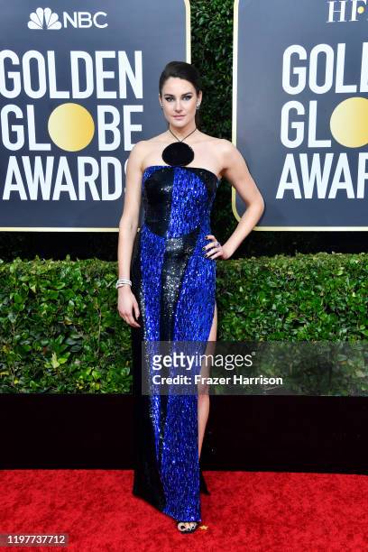 Shailene Woodley attends the 77th Annual Golden Globe Awards at The Beverly Hilton Hotel on January 05, 2020 in Beverly Hills, California.