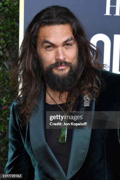 Jason Momoa attends the 77th Annual Golden Globe Awards at The Beverly Hilton Hotel on January 05, 2020 in Beverly Hills, California.