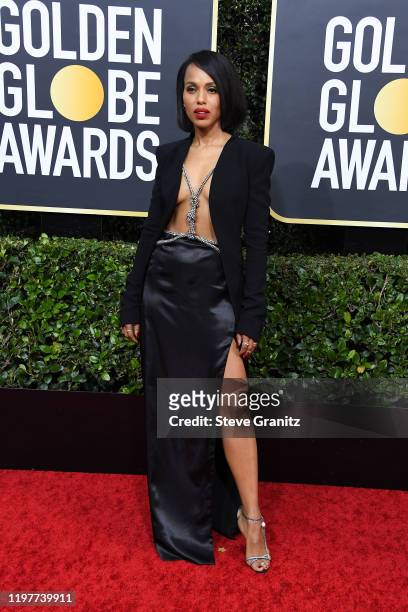 Kerry Washington attends the 77th Annual Golden Globe Awards at The Beverly Hilton Hotel on January 05, 2020 in Beverly Hills, California.