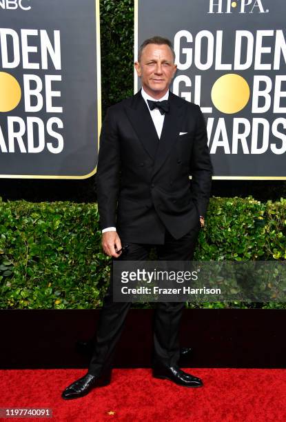 Daniel Craig attends the 77th Annual Golden Globe Awards at The Beverly Hilton Hotel on January 05, 2020 in Beverly Hills, California.