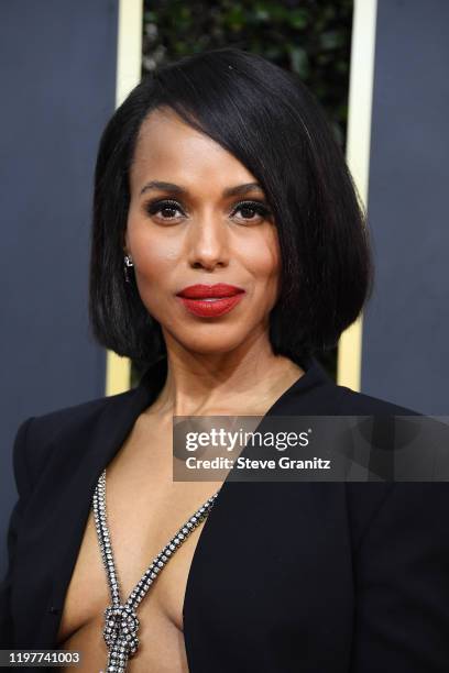Kerry Washington attends the 77th Annual Golden Globe Awards at The Beverly Hilton Hotel on January 05, 2020 in Beverly Hills, California.