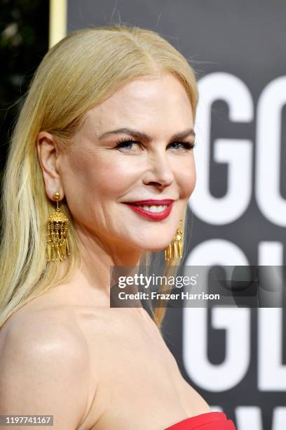 Nicole Kidman attends the 77th Annual Golden Globe Awards at The Beverly Hilton Hotel on January 05, 2020 in Beverly Hills, California.