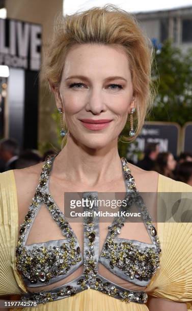 Cate Blanchett attends the 77th Annual Golden Globe Awards at The Beverly Hilton Hotel on January 05, 2020 in Beverly Hills, California.
