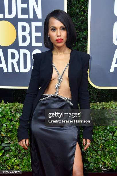 Kerry Washington attends the 77th Annual Golden Globe Awards at The Beverly Hilton Hotel on January 05, 2020 in Beverly Hills, California.