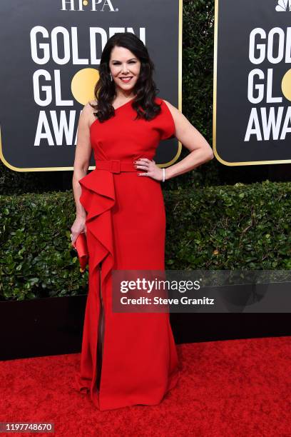 Lauren Graham attends the 77th Annual Golden Globe Awards at The Beverly Hilton Hotel on January 05, 2020 in Beverly Hills, California.