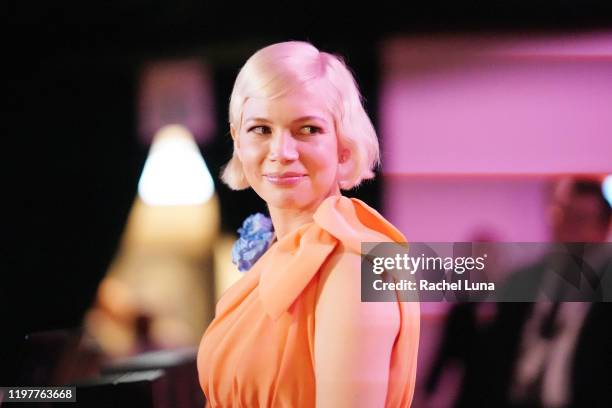 Michelle Williams winner of Golden Globe award for Actress In A Mini-series or Motion Picture for TV for "Fosse/Verdon" at the Official Viewing And...