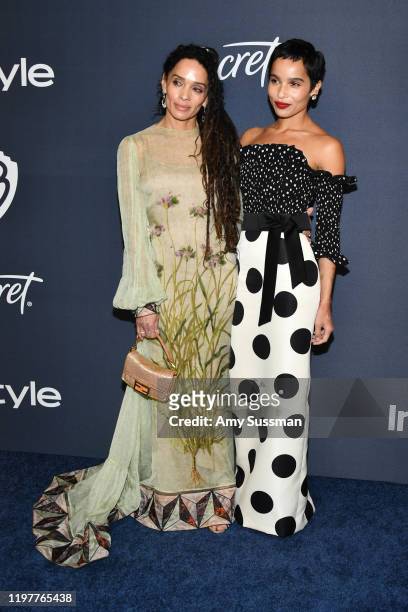 Lisa Bonet and Zoe Kravitz attend the 21st Annual Warner Bros. And InStyle Golden Globe After Party at The Beverly Hilton Hotel on January 05, 2020...