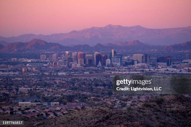 phoenix, arizona downtown skyline - フェニックス ストックフォトと画像