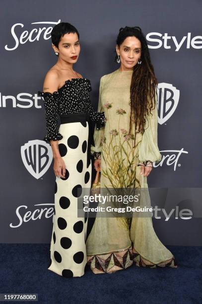 Zoë Kravitz and Lisa Bonet attend the 21st Annual Warner Bros. And InStyle Golden Globe After Party at The Beverly Hilton Hotel on January 05, 2020...