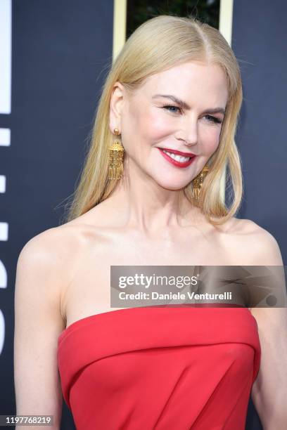 Nicole Kidman attends the 77th Annual Golden Globe Awards at The Beverly Hilton Hotel on January 05, 2020 in Beverly Hills, California.